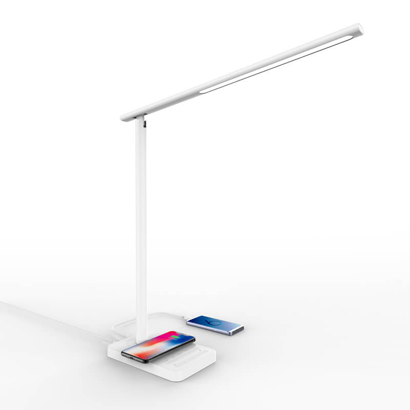 LED Desk- lampe Fast trådløs oplader